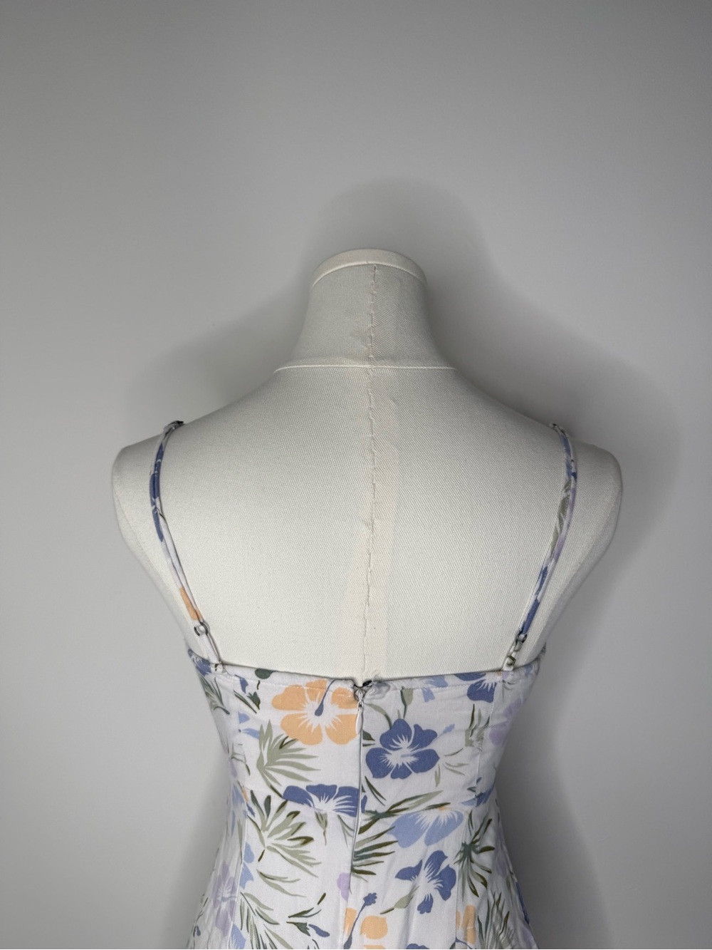 Abercrombie & Fitch White Floral Tie-Front Mini Dress - Picture 9 of 10